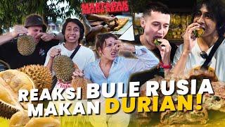 REAKSI ORANG RUSIA COBAIN DURIAN & MARTABAK MANIS! - VLOG DI BALI