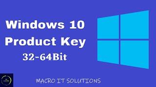 HOW TO GET YOUR WINDOWS 10 PRODUCT KEY ||  MACRO IT SOLUTIONS