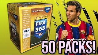 COMPLETE BOOSTER BOX! (250 STICKERS) | Panini FIFA 365 2021 Sticker Collection | 50 Packs