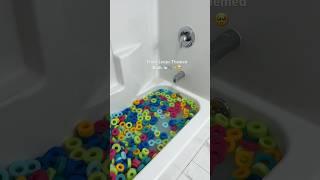 Froot Loops Themed Bath 🫧 #bath #shorts #viralvideo #bathtime #bedtimeroutine #fun