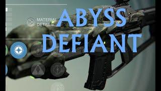 Destiny: ABYSS DEFIANT AUTO RIFLE REVIEW CROTA's END RAID WEAPON