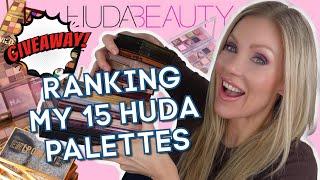 RANKING ALL 15 OF MY HUDA BEAUTY PALETTES!