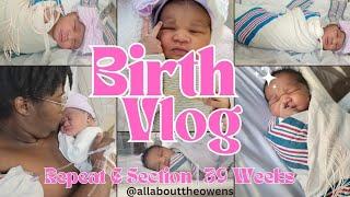 (Birth Vlog) 3rd Repeat C-Section at 39 Weeks | Birth of Noire Joelle Skye 6.6.24