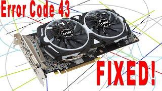 How I FIXED my RX 580 graphics card from the trouble code 43 (gpu error code)