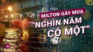 Siêu bão Milton đổ bộ gây mưa lớn "nghìn năm có một" ở thành phố St. Petersburg, bang Florida, Mỹ