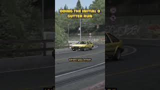 HOW TO DO A GUTTER RUN #shorts #assettocorsa #simracing #initiald