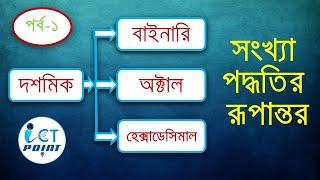 Decimal to Binary, Octal and Hexadecimal Conversion । Chapter-3(Part-1) | Lecture-4