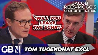 Mogg SCOLDS Tugendhat over 'UNWILLINGNESS' to STOP migration CHAOS: 'Will you leave the ECHR?'