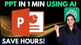 How to make PPT using AI in 2 mins | Powerpoint Presentation with Fotor AI | ChatGPT | Ritika AI