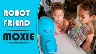 Twins Meeting Their New Robot Friend Moxie | VLOG