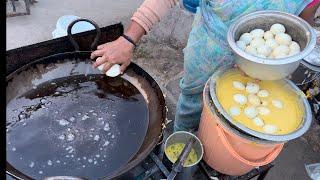 Egg Bajji | Egg Bonda Chaat | Unique Egg Bonda Recipe | Egg Pakoda | Indian Street Food