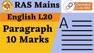 RAS Mains English L20 - Paragraph