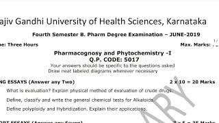 One day preparation for Pharmacognosy|100%pass