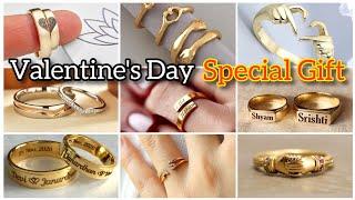 Customize Name Ring Designs, Couple Ring Designs, Valentine's Day Gift Ideas.