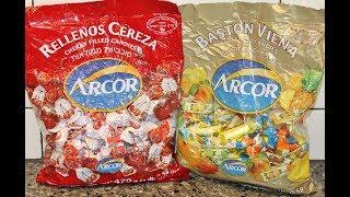 Arcor: Baston Viena Fruit Filled Candies & Rellenos Cereza Cherry Filled Candies Review