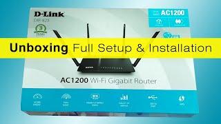 D-Link DIR-825 AC 1200 Wi-Fi Dual-Band Gigabit Unboxing & Configuration