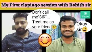 Clapingo conversation with Rohith sir | #clapingo |#engsterpradeep