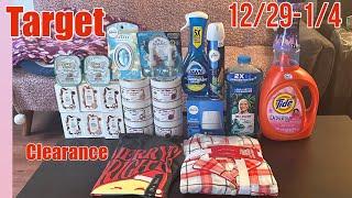 Target household spend $50 get $15 Giftcard haul and clearance haul || money maker Dove || 12/29-1/4