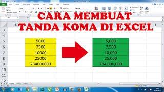 Cara Membuat Tanda Koma di Microsoft Excel