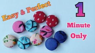 How to make fabric button | Fabric button making | Fabric button