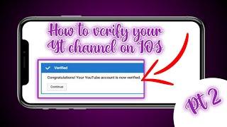 How to Verify your YouTube Account on iPhone/iPad - Updated