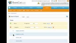 AbanteCart eCommerce Solution Data Import And Export Tool