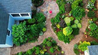 Amazing Small Garden Tour - P1 Drone View
