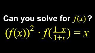 Solving a Functional Equation