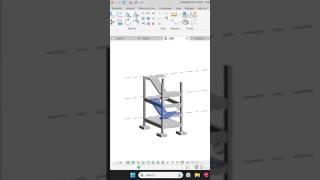 Structure Staircase 3D BIM Model in Revit