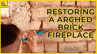 Uncovering and Restoring Beautiful Arched Brick Fireplace