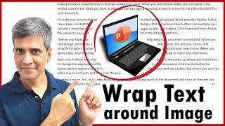 Wrap text around Picture in PowerPoint