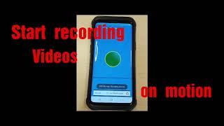 Background video recorder + Motion detection