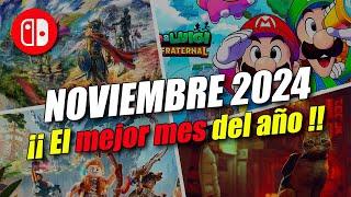  PRÓXIMOS juegos NINTENDO SWITCH NOVIEMBRE 2024. Lanzamientos SWITCH. Novedades Switch