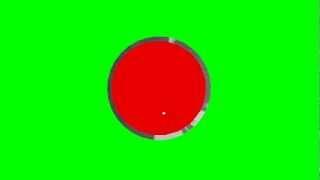 Red Flashing Allert Button - free green screen