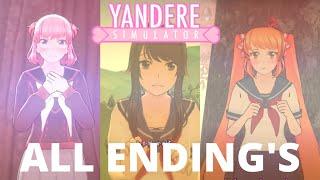 Yandere Simulator Demo ALL ENDINGS