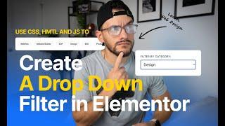 Create a blog post category drop down filter without extra plugins in Elementor.