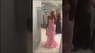 Crochet prom dress made by 18-year-old TikToker in Massachusetts