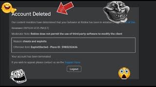 Roblox Hackers are being banned right now...