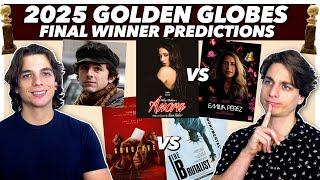 FINAL 2025 Golden Globe WINNER Predictions