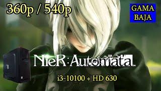 COMO jugar TRABAJOSAMENTE Nier automata PC EN UN i3-10100 + hd 630 (rendimiento)