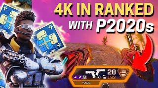 Dropping 4K DAMAGE IN RANKED with P2020s to Prove they are Meta - Apex Legends Season 24 Gameplay