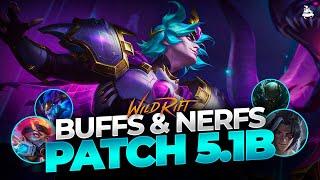 VIEGO BUFFADO! PATCH 5.1B: BUFFS & NERFS, META DOS TANKS?! | Wild Rift