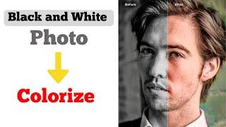 How To Colorize a Black & White Photo in One Click |black and white photo ko color kaise kare 2024