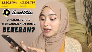 SAMPE JUTAAN!!  Tutorial Cara Mendapatkan Uang Lewat Aplikasi Snack Video Mudah dan Pasti