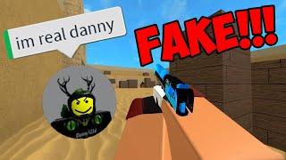 1v1ing FAKE DANNY123D!! (IMPOSTOR) | Counter Blox