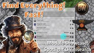 FVTT Module Showcase: Spotlight Omnisearch Puts Your Game at Your Fingertips