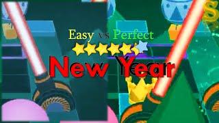 Rolling Sky - New Year (Easy Way vs Perfect Way) | AusT