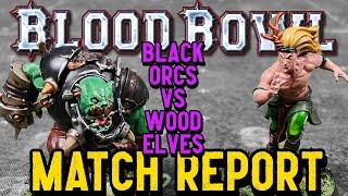 Blood Bowl Match Report - BLACK ORCS vs WOOD ELVES