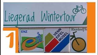 ️️ Liegerad Winter Tour  Eiskalte Eifel 1  Trike Kettwiesel Evo Steps