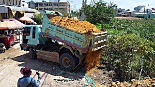 Start a new project!! Filling Land to build a citizen house by Dozer & Truck 5T